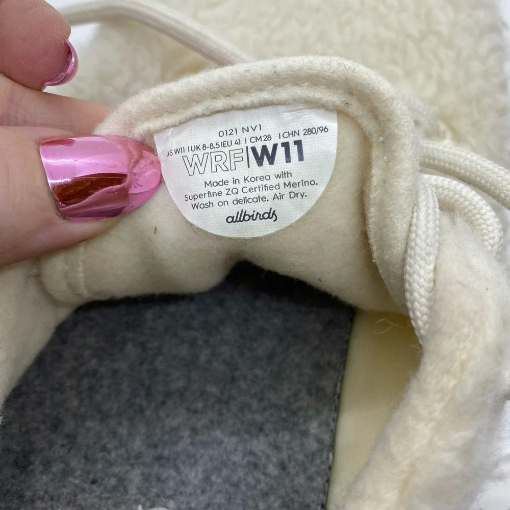 Allbirds Women's Wool Runner Fluff Sneakers Natural White‎ size 11